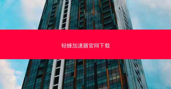 轻蜂加速器官网下载