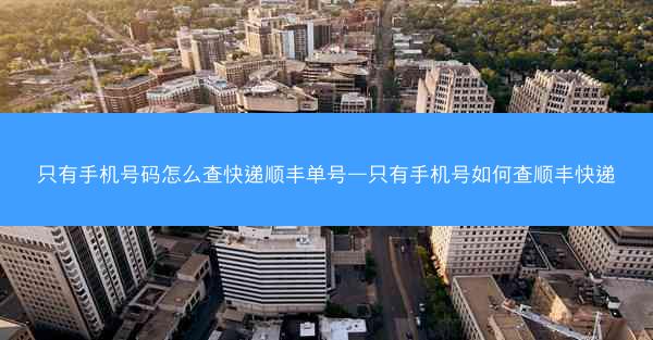 只有手机号码怎么查快递顺丰单号—只有手机号如何查顺丰快递