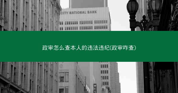 政审怎么查本人的违法违纪(政审咋查)