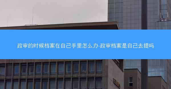 政审的时候档案在自己手里怎么办-政审档案是自己去提吗
