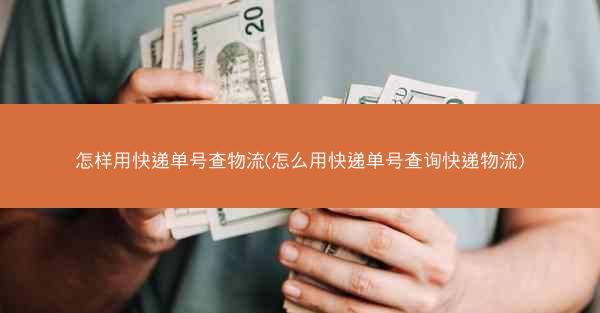 怎样用快递单号查物流(怎么用快递单号查询快递物流)