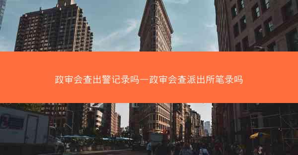 政审会查出警记录吗—政审会查派出所笔录吗