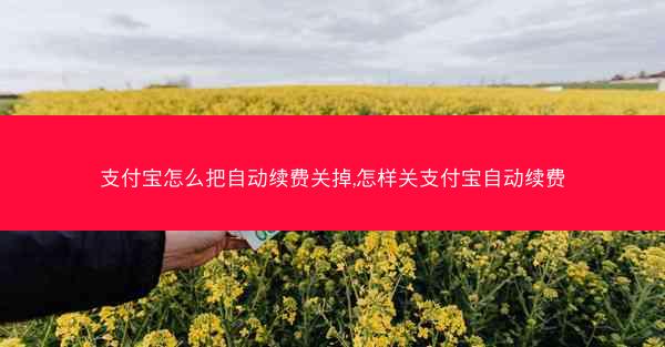 支付宝怎么把自动续费关掉,怎样关支付宝自动续费