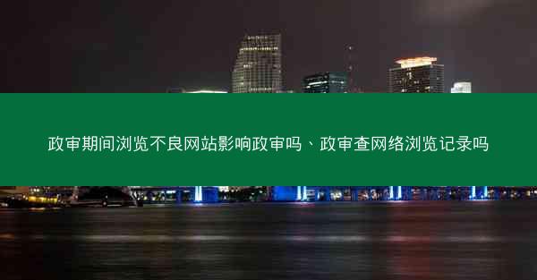 政审期间浏览不良网站影响政审吗、政审查网络浏览记录吗