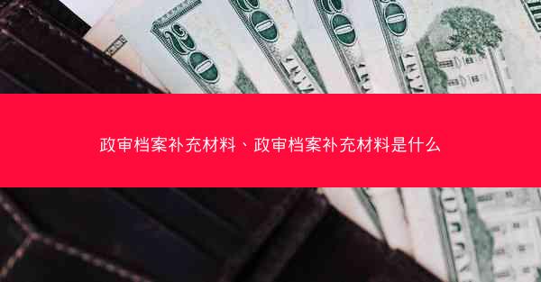 政审档案补充材料、政审档案补充材料是什么