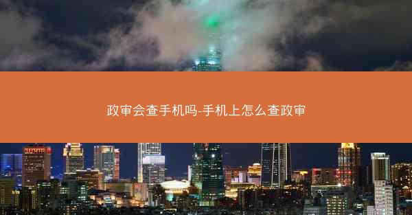 政审会查手机吗-手机上怎么查政审