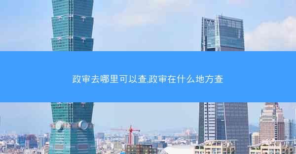 政审去哪里可以查,政审在什么地方查