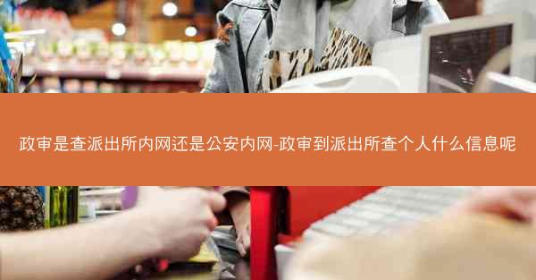 政审是查派出所内网还是公安内网-政审到派出所查个人什么信息呢
