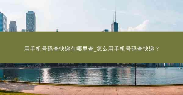 用手机号码查快递在哪里查_怎么用手机号码查快递?
