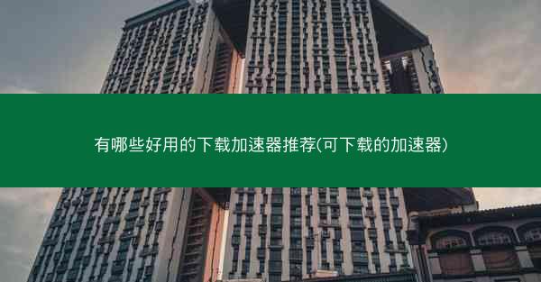 有哪些好用的下载加速器推荐(可下载的加速器)