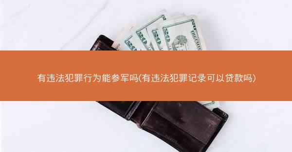 有违法犯罪行为能参军吗(有违法犯罪记录可以贷款吗)
