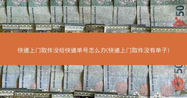 快递上门取件没给快递单号怎么办(快递上门取件没有单子)