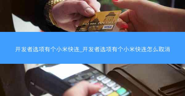开发者选项有个小米快连_开发者选项有个小米快连怎么取消